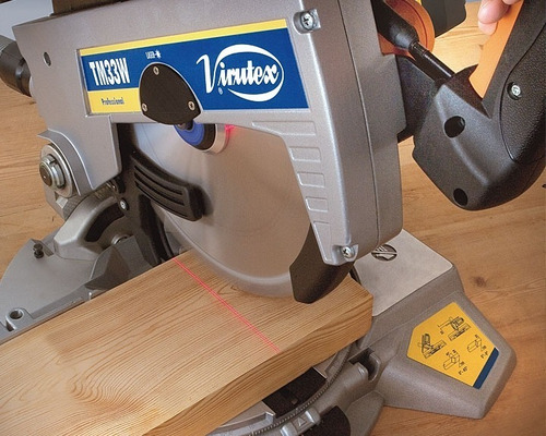 Imagen 2 de 3 de Tronzadora Abatible Con Mesa Superior Tm33w Virutex