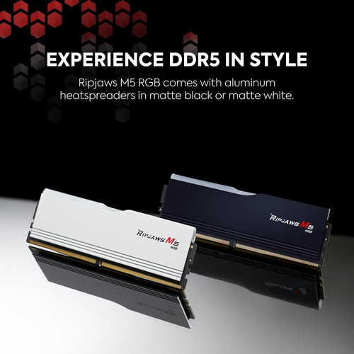 G.skill Ripjaws M5 32gb (16x2) Ddr5 6000mhz Rgb Blanco