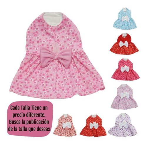 Vestido Perro Gato Glamour Cómodo Con Velcro Talla Xs