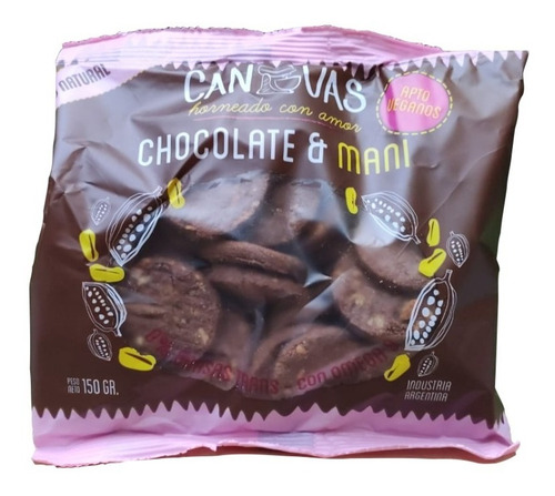 Galletitas De Chocolate Y Maní Canvas Galletas Navidad