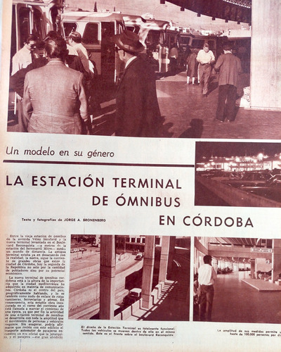 La Estación Terminal De Ómnibus En Córdoba Un Modelo 1972