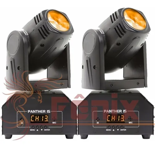 2 Mini Beam Moving Head Led 12w Cree Rgbw Dmx, Strobo, Prof.