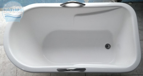 Ofurô Individual Vitoriano 1.30x70x67! Para Imersão Com Alça Branco