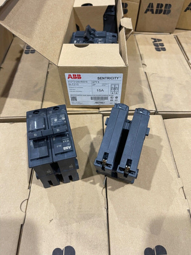 Abb Ge  2 Pole 15 Amp Circuit Breaker  Slc215 Same As Th Aab