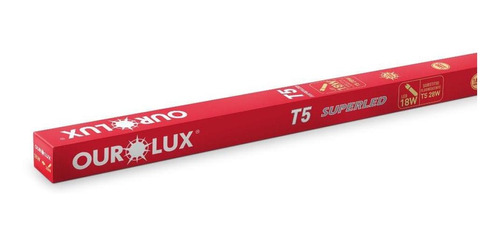 Lampadaled Tubular T5 Vidro 9w 3000k 60cm Amarela G5 Ourolux