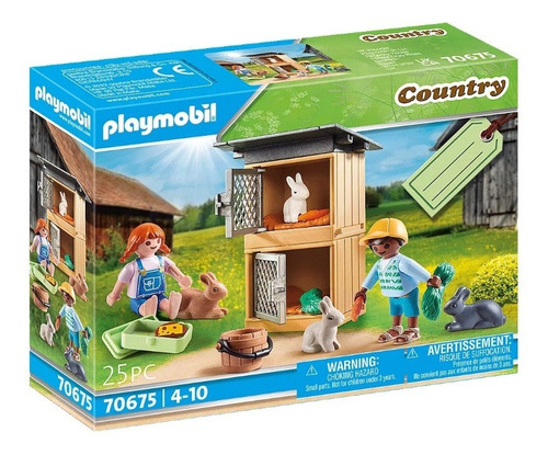 Figura Armable Playmobil Country Alimentar A Los Conejos 3+ Cantidad de piezas 25