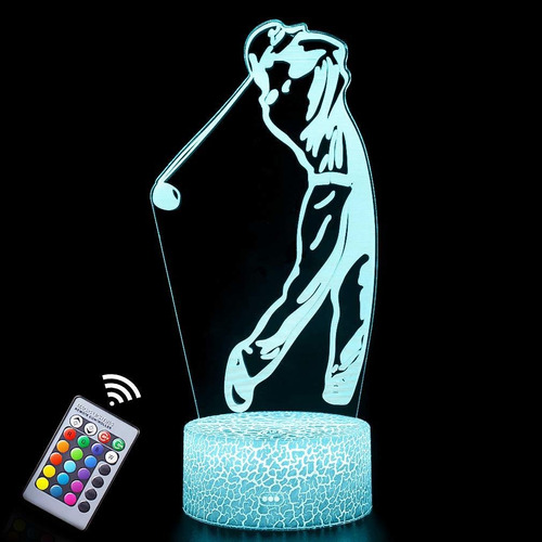 Hoofun Luz Nocturna Golf Para Niño Lampara Mesa Ilusion Led