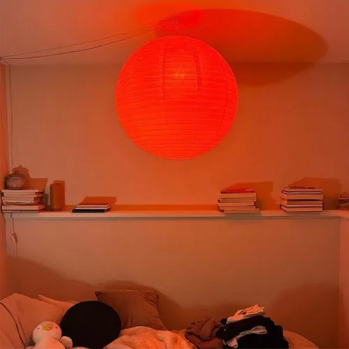 Lampara Papel Globo China 40cm + Kit Instalación Electrica