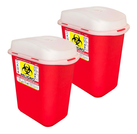 2 Pack Contenedor Para Rpbi Rojo | Sablón