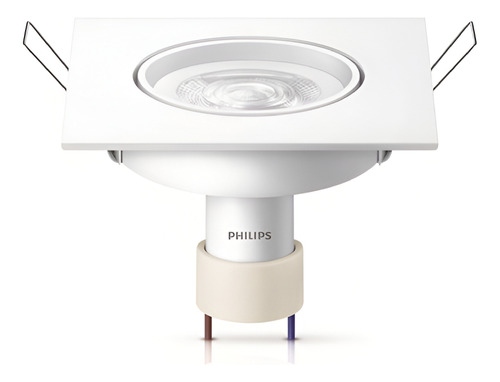 Kit 56 Spots De Led Quadrado 5w Bivolt Base Gu10 Philips Cor Branco-frio 110V/220V