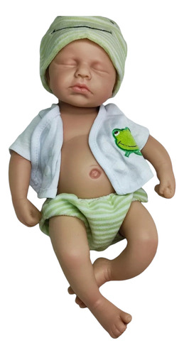 Bebe Reborn Silicona Sólida De Cuerpo Completo 30cm (blando)