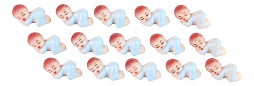 50 Piezas Pequeño Durmiente Niño Bebé Decoración Azul