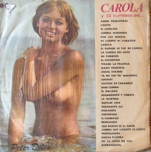 Vinilo Lp De Peter Delis Carola Y Sus 33 Cumbias  -- (xx992.