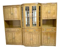 Comprar Cristalero Vajillero Modular Roble Auténtico! En 3 Módulos