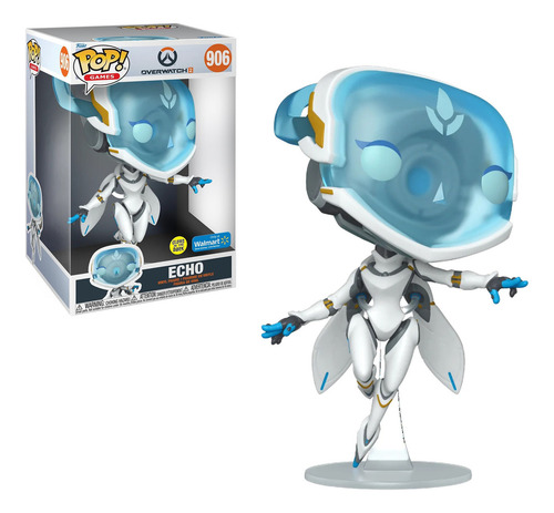 Funko Pop Jumbo Overwatch 2 Echo Brilla Oscuridad 26cm 906