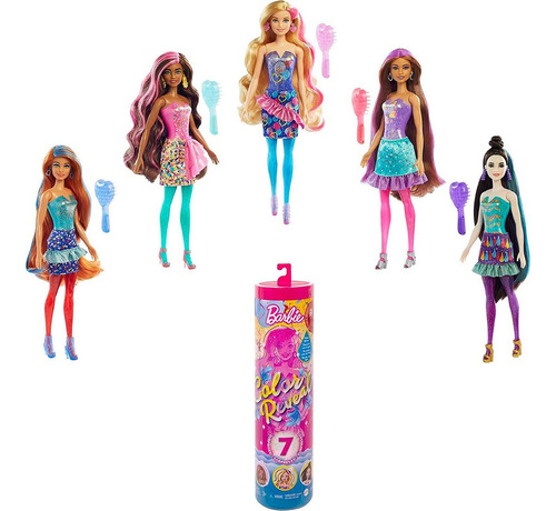 Barbie Color reveal confetti print Mattel GTR96
