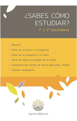 Libro: ¿sabes Cómo Estudiar?: 1º Y 2º De Secundaria (spanish