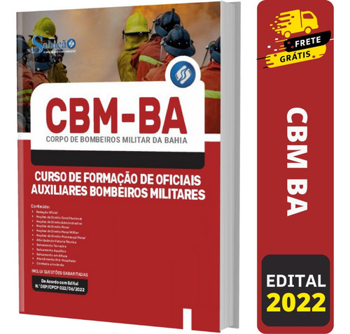 Apostila Cbm Ba Oficial Auxiliar Corpo De Bombeiro Da Bahia