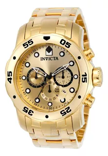 Reloj Invicta 0074 Pro Diver Para Hombre Color Dorado