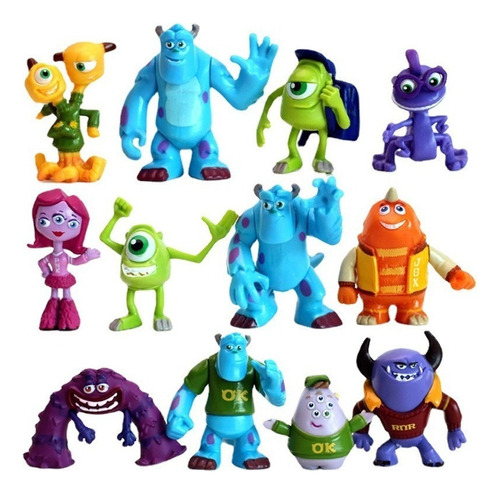 12pcs Monsters University Acción Figura Model Juguete Regalo