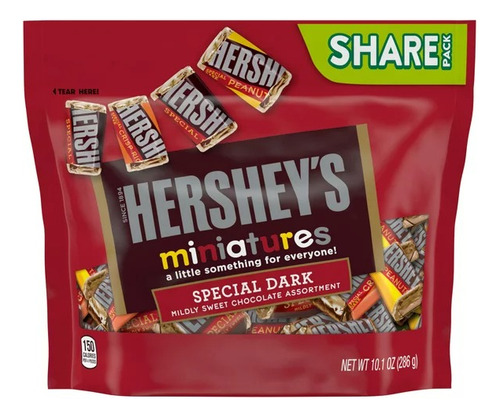 Hershey's Special Dark Mini Chocolates Americanos Bolsa 286g