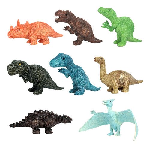 Juego De 8 Dinosaurios Surtidos, Juguetes, Figuras De