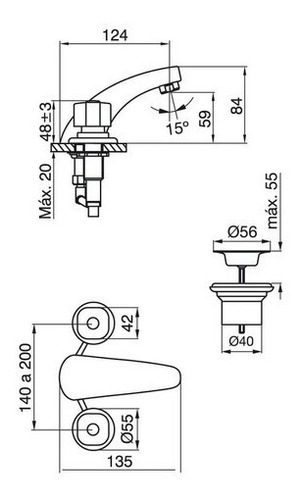 Imagen 5 de 8 de Combo Baño Grifería Fv Arizona Kit Ducha Lavatorio Bidet