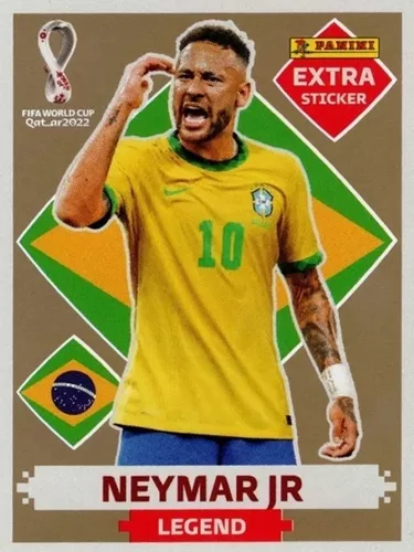 Neymar Jr Ouro (Gold) - Figurinha da Copa do Mundo 2022