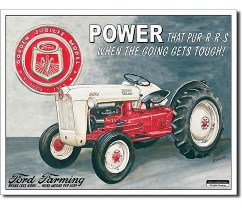 Anuncio Poster Lamina Cartel Power Ford Farming Granja