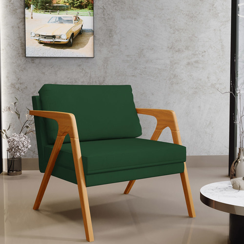 Kit 04 Poltronas Decorativas Sala Pietra Suede Verde Musgo Cor Verde-musgo Desenho Do Tecido Liso