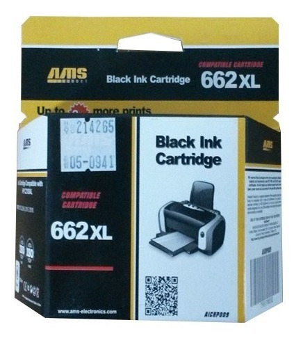 Cartucho Ams Xl 662 Hp Negro Rinde El Doble