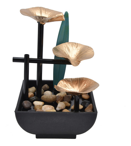 Fuente De Mesa De Hierro Forjado Que Fluye Agua