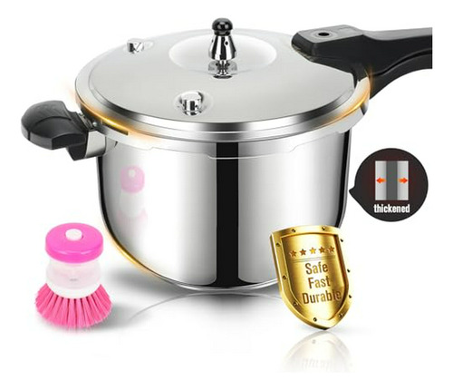 Cocina A Presión Acero Inoxidable 8qt Compatible Inducción