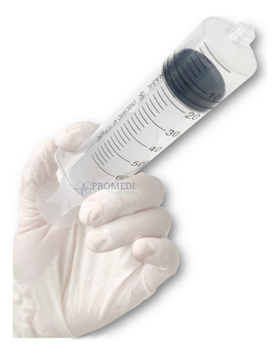 Seringa 60ml Sem Agulha Luer Lock Rosca Cx 25 Unidades