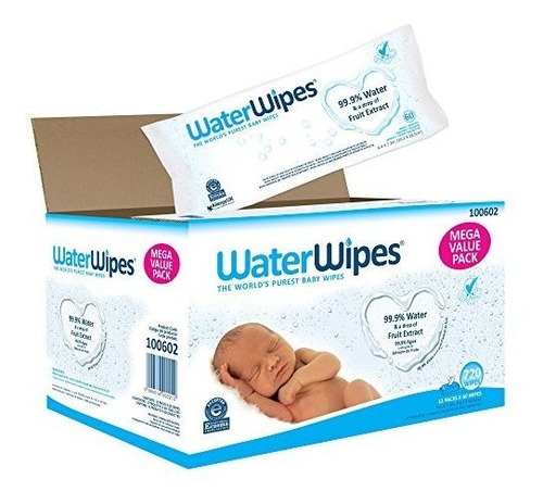 Toallitas Humedas Water Wipes Para Bebes 12 Paquetes De 60 U