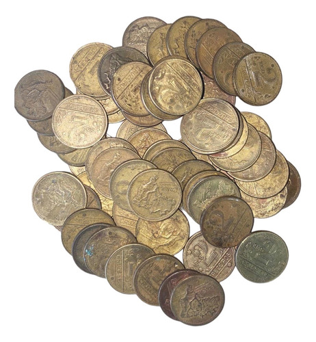 Rkg1. 65 Moedas De 2 Cruzeiros P Aliança/coleção 500 G