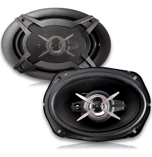 Par De Bocinas Para Carro 6x9 PLG 660w Max / 80w Rms 3 Vias