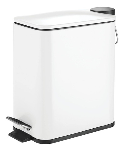Mdesign Bote De Basura De Metal Delgado Rectangular De 1.3 G