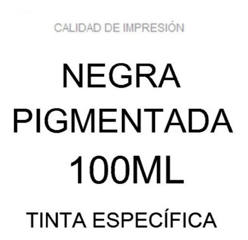 Imagen 6 de 6 de Tinta Pigmentada Black 100cc Para Canon G6010 5010 7010 4050