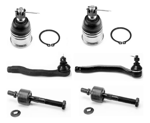 Kit 6 Psz Rótulas Terminales Bieletas Honda Accord 1990-1993