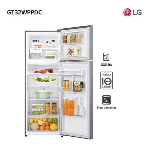 Imagen 4 de 8 de Heladera LG Omega 2 C/disp Gm-f372 312lt Inverter Albion
