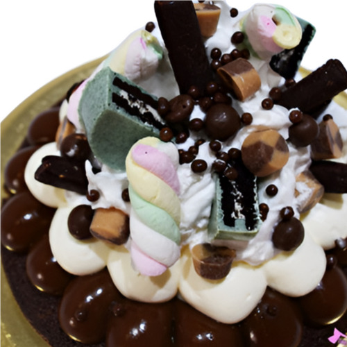 Super Torta Brownie Candy Dulce De Leche Crema Oreo Verde