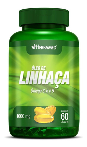 Óleo De Linhaça - 60 Cápsulas - Herbamed