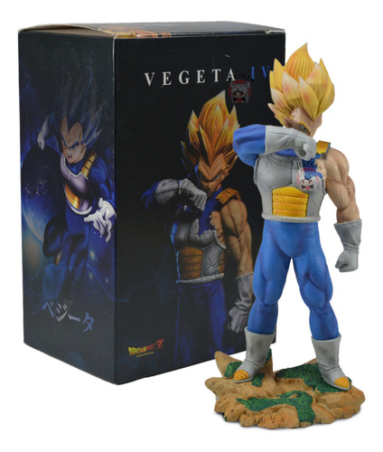 Figura Muñeco Dragon Ball Z Vegeta Ssj Super Saiyan Pose 3