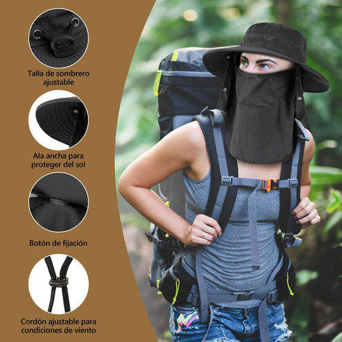Sombrero Para Sol, Sombrero Cubo Con Protección Para Cuello