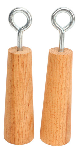 Entrenador De Fuerza Para Dedos Con Empuñaduras De Madera Co
