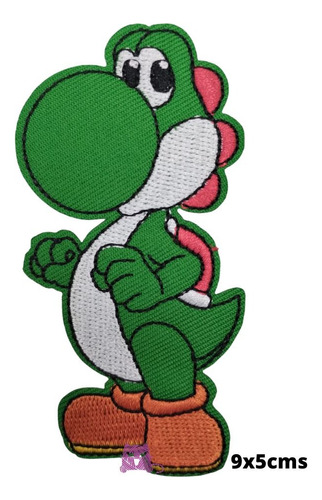 Yoshi Mario Bros Parche Bordado Pegar Con Plancha Aplique 