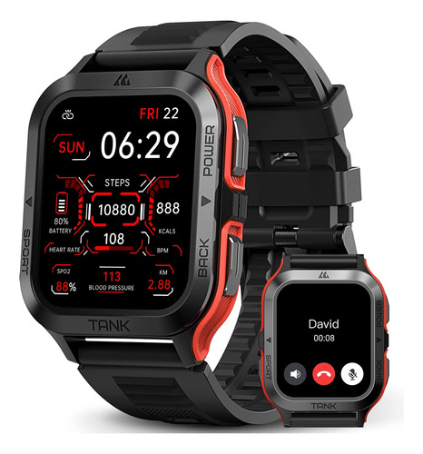 Amaztim M2 Smartwatch Rojo