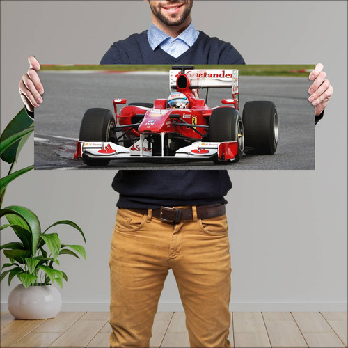 Cuadro 30x80cm Auto 2010 Ferrari F10 Auto 457