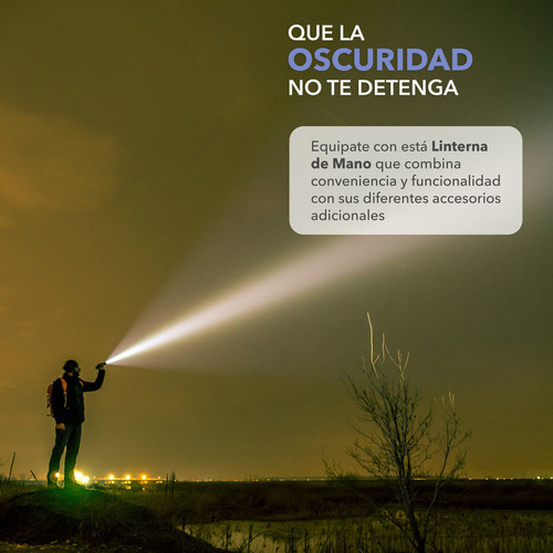 Rca Linterna Rc-lh6 Linterna Negro Luz Blanco